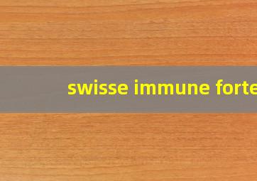 swisse immune forte